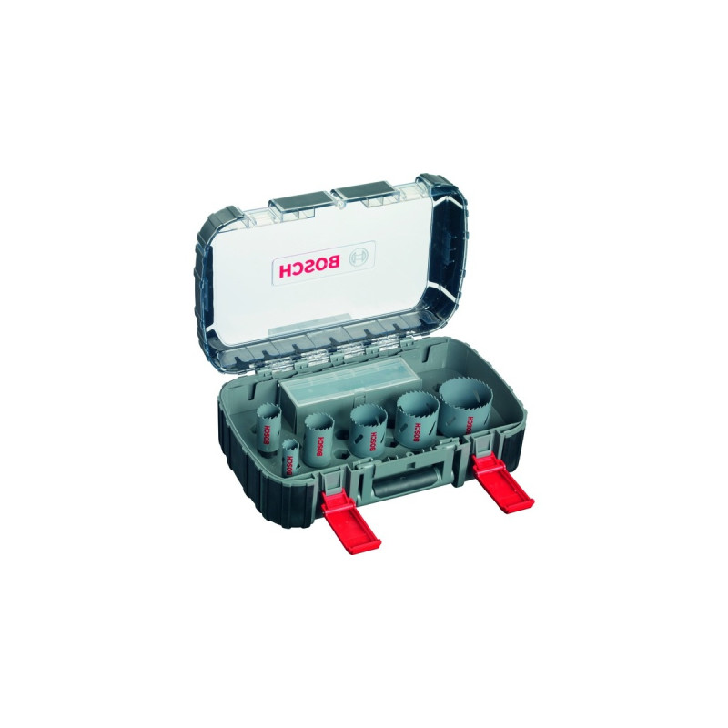 Bosch Lochsägen-Set HSS-Bimetall Elektriker, Ø 22-65mm, 11-teilig