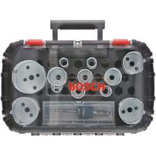Bosch Lochsägen-Set Progressor for Wood & Metal, Ø 20-76mm, 14-teilig(mit Power Change Adapter, Koffer)