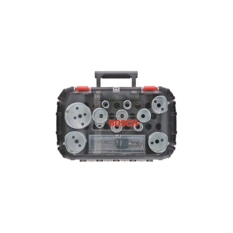 Bosch Lochsägen-Set Progressor for Wood & Metal, Ø 20-76mm, 14-teilig(mit Power Change Adapter, Koffer)