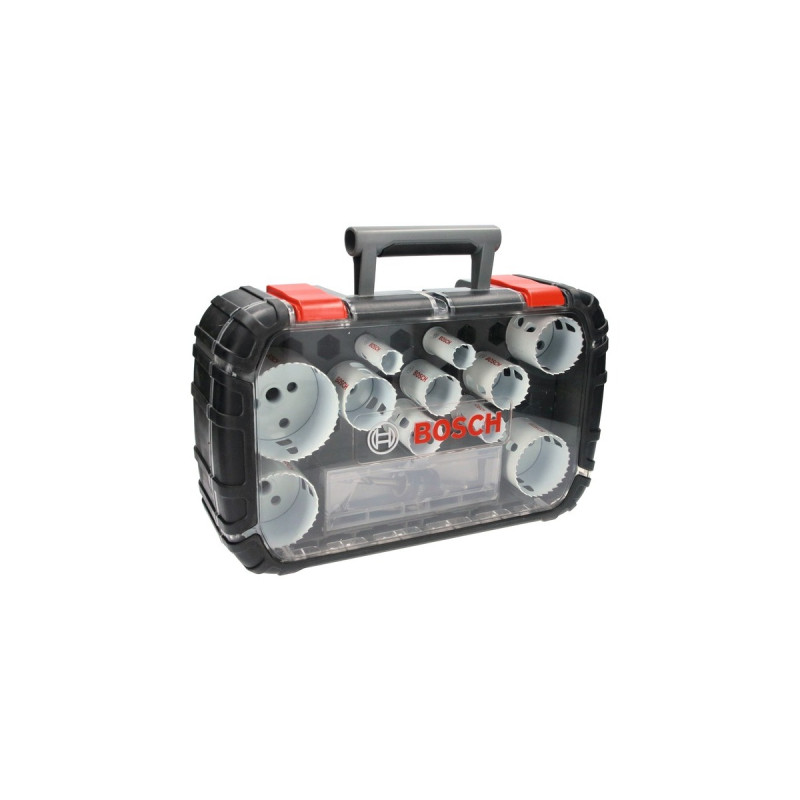 Bosch Lochsägen-Set Progressor for Wood & Metal, Ø 20-76mm, 14-teilig(mit Power Change Adapter, Koffer)