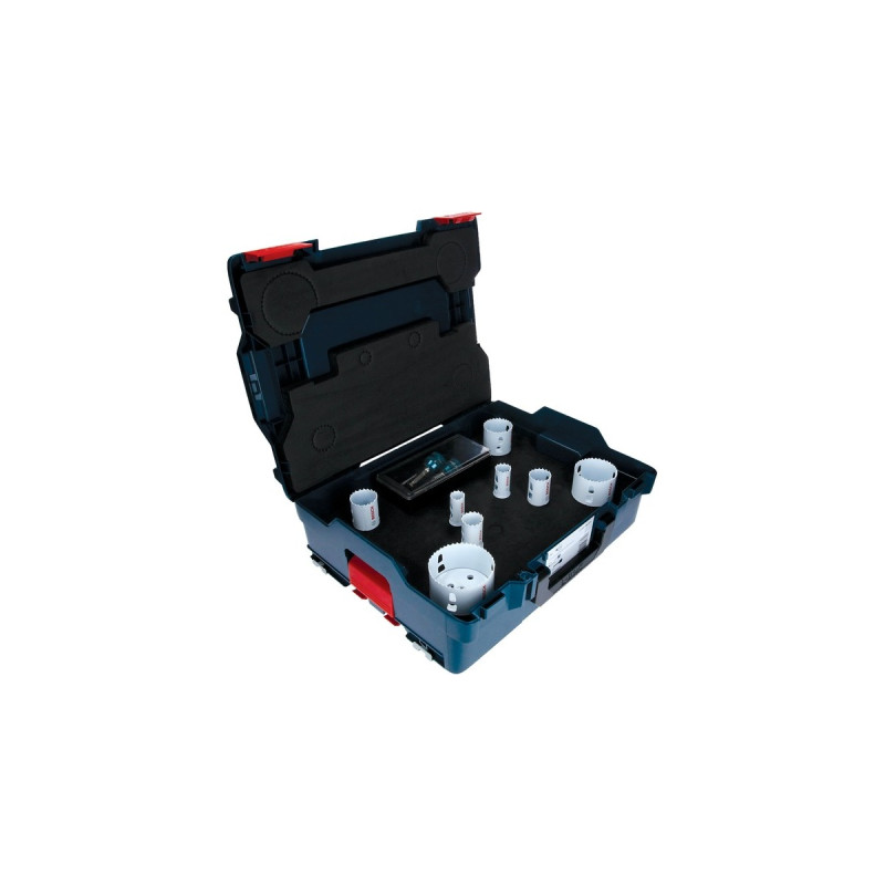 Bosch Lochsägen-Set Progressor for Wood & Metal, Ø 22-83mm, 11-teilig(mit Power Change Plus Adapter, L-BOXX)