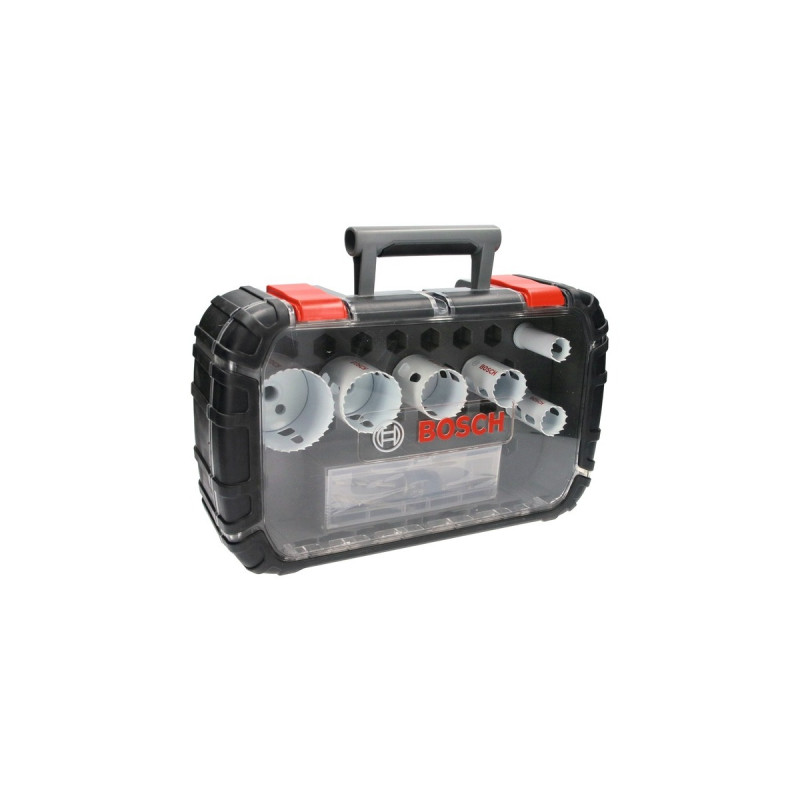 Bosch Lochsägen-Set Progressor for Wood & Metal, Ø 22- 64mm, 9-teilig(mit Power Change Adapter, Koffer)