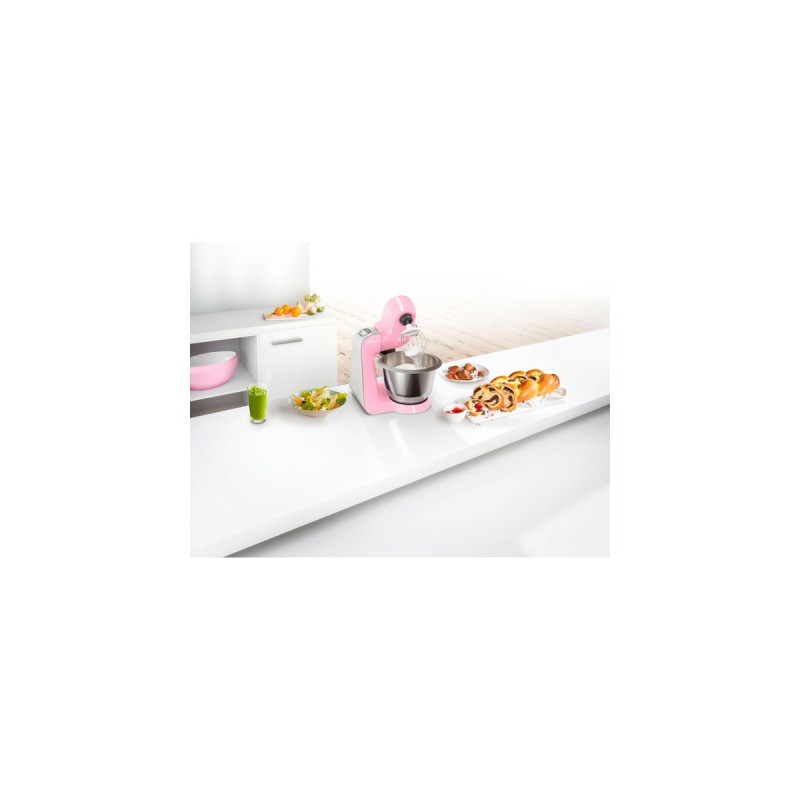 Bosch MUM58K20 Küchenmaschine(rosa/silber, 1.000 Watt, Serie 4)