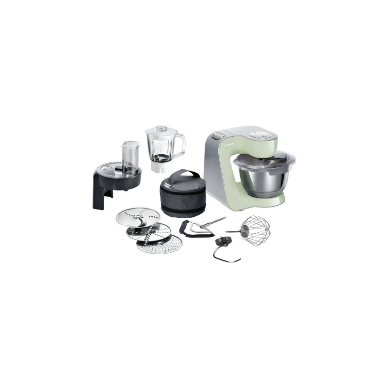 Bosch MUM58MG60 Creation Line Premium Küchenmaschine(mint/silber, 1.000 Watt, Serie 4)