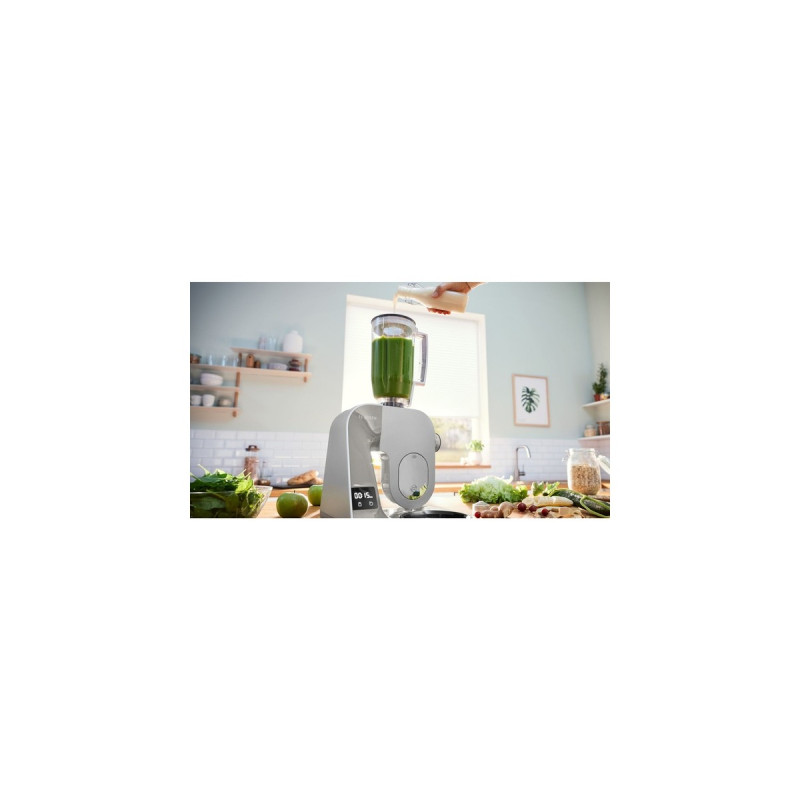 Bosch MUM5XL72 Küchenmaschine(grau/silber, 1.000 Watt, integrierte Waage, Serie 4)