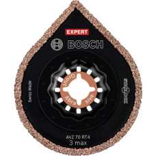 Bosch Mörtelentferner Expert AVZ 70 RT4 Grout + Abrasive, Ø 70mm, Sägeblatt(10 Stück, Carbide-RIFF, Schnittbreite 2,5mm)