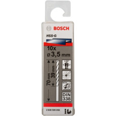 Bosch Metallbohrer HSS-G, Ø 3,5mm(10 Stück, Arbeitslänge 39mm)