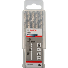 Bosch Metallbohrer HSS-G, Ø 7mm(10 Stück, Arbeitslänge 69mm)