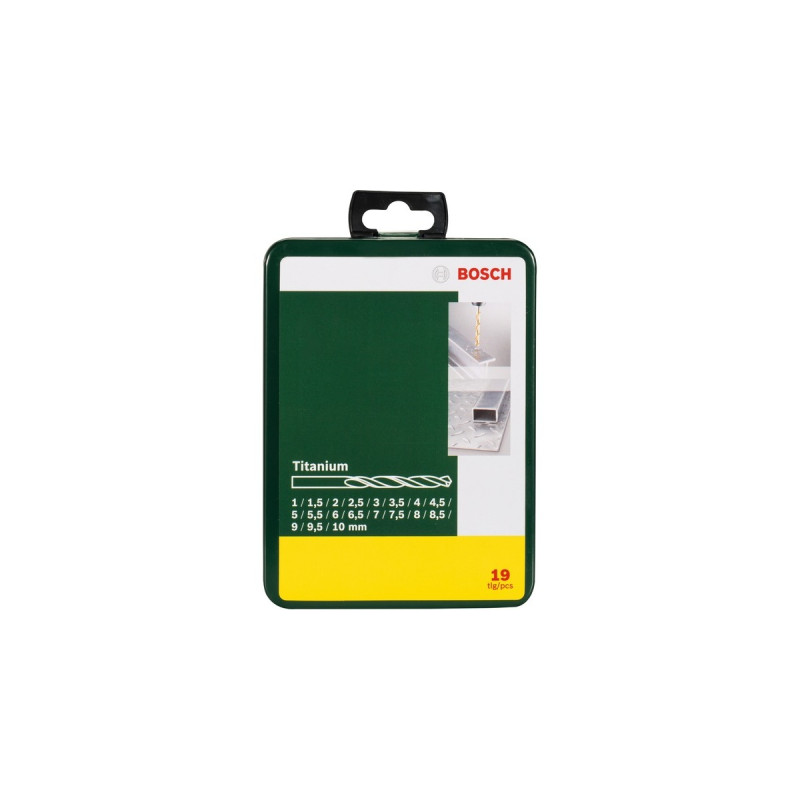 Bosch Metallbohrer-Satz Titanium, 19-teilig(grün)