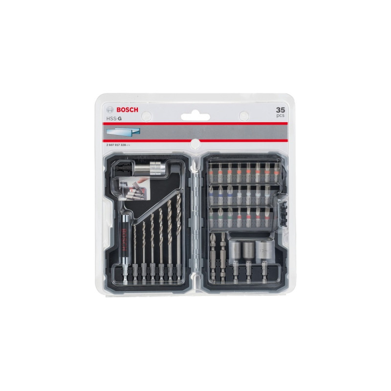 Bosch Metallbohrer-und Bit-Set Extra Hard, 35-teilig, Bohrer- & Bit-Satz