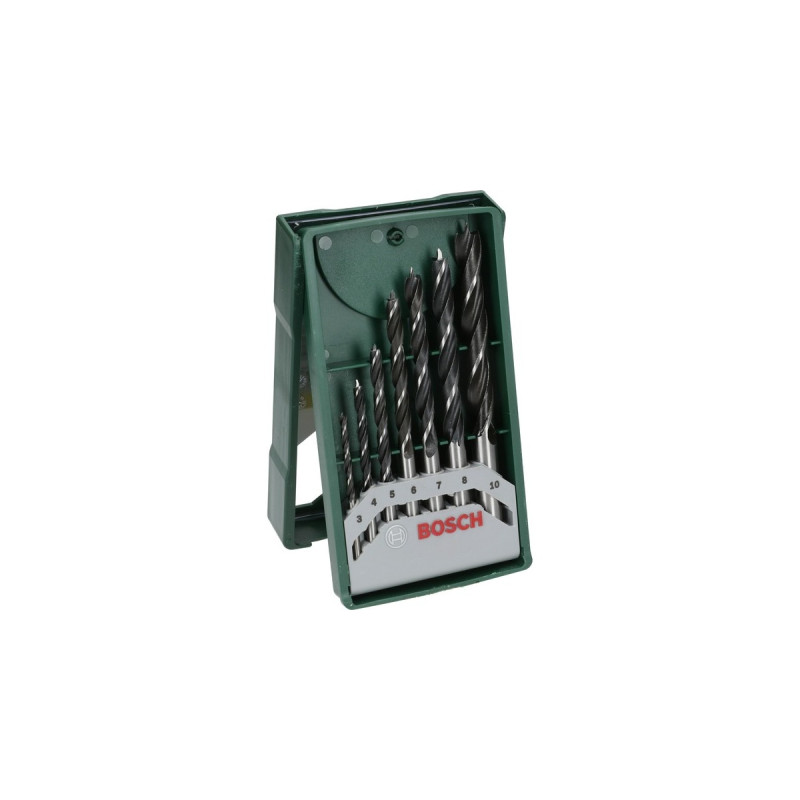 Bosch Mini X-Line Holzbohrer-Satz, 7-teilig(grün)