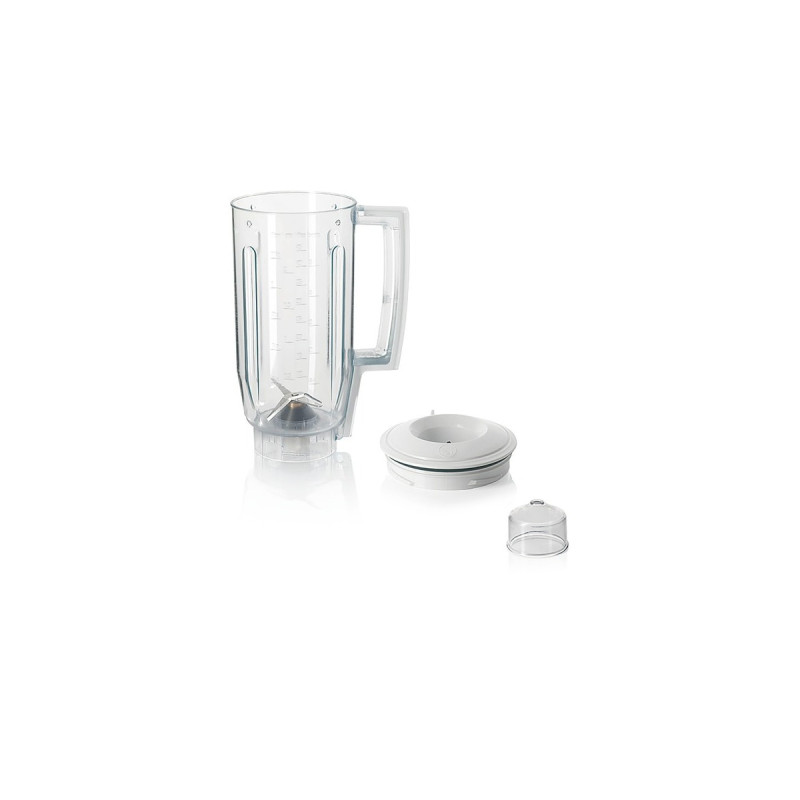 Bosch Mixeraufsatz MUZ5MX1, Kunststoff(weiß/transparent, 1,25 Liter, für Küchenmaschine MUM Serie 2, MUM Serie 4, MUM5)