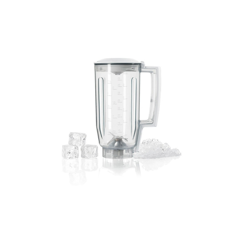 Bosch Mixeraufsatz MUZ5MX1, Kunststoff(weiß/transparent, 1,25 Liter, für Küchenmaschine MUM Serie 2, MUM Serie 4, MUM5)