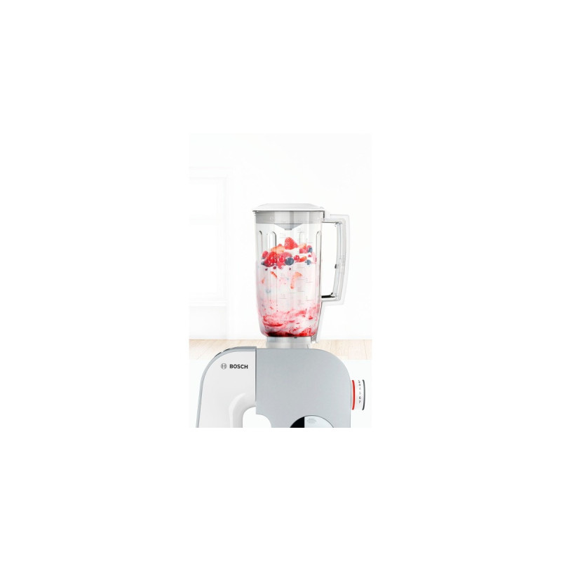 Bosch Mixeraufsatz MUZ5MX1, Kunststoff(weiß/transparent, 1,25 Liter, für Küchenmaschine MUM Serie 2, MUM Serie 4, MUM5)