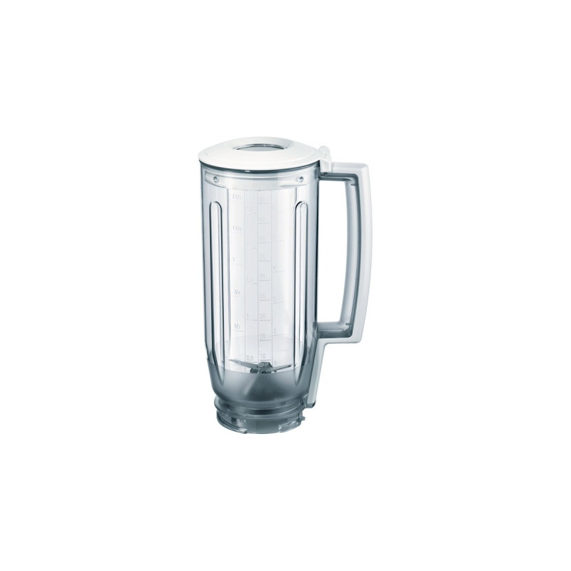 Bosch Mixeraufsatz MUZ6MX3, Kunststoff(transparent/weiß, 1,5 Liter, für Küchenmaschine MUM6)
