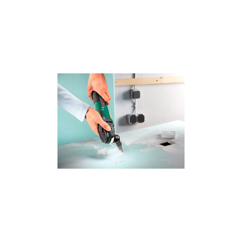 Bosch Multifunktions-Werkzeug PMF 350 CES(grün/schwarz, 350 Watt, inkl. Zubehör Set klein)