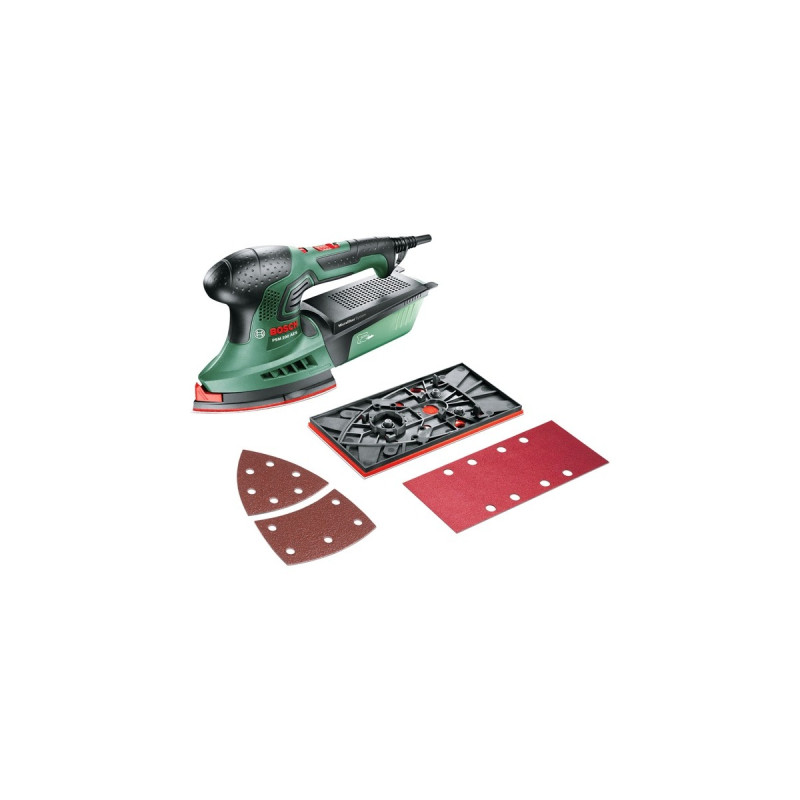 Bosch Multischleifer PSM 200 AES(grün/schwarz, 200 Watt, Koffer)