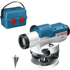 Bosch Optisches Nivelliergerät GOL 26 D Professional(blau, Koffer, Maßeinheit 360 Grad)