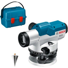 Bosch Optisches Nivelliergerät GOL 26 G Professional, mit Baustativ(blau, Maßeinheit 400 Gon)
