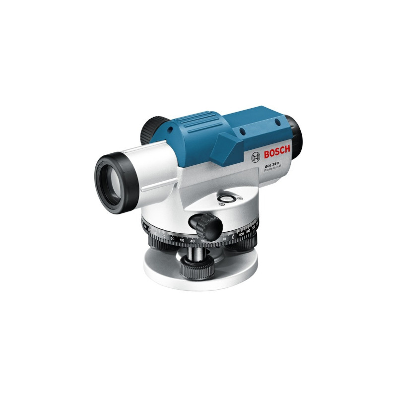 Bosch Optisches Nivelliergerät GOL 32 D Professional(blau, Koffer, Maßeinheit 360 Grad)