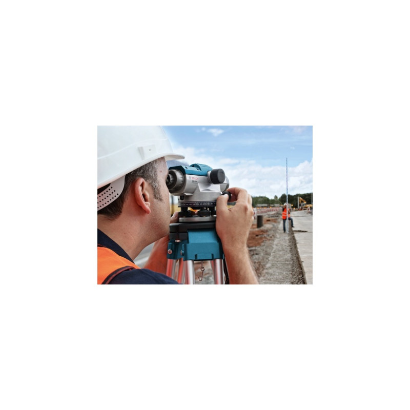 Bosch Optisches Nivelliergerät GOL 32 D Professional(blau, Koffer, Maßeinheit 360 Grad)