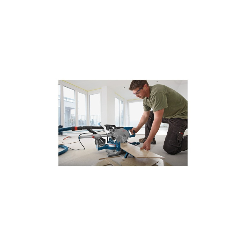 Bosch Paneelsäge GCM 8 SJL Professional, Kapp-und Gehrungssäge(blau/schwarz, 1.600 Watt)