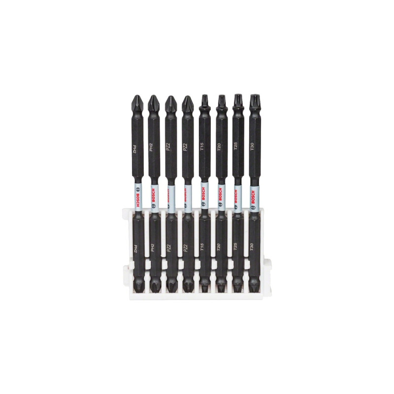 Bosch Pick and Click Impact Control Doppelklingenbit-Satz, 8-teilig(110mm, TORX, PH, PZ)