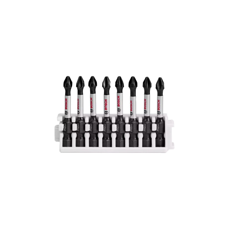 Bosch Pick and Click Impact Control Schrauberbit-Satz PH2, 8-teilig(50mm)