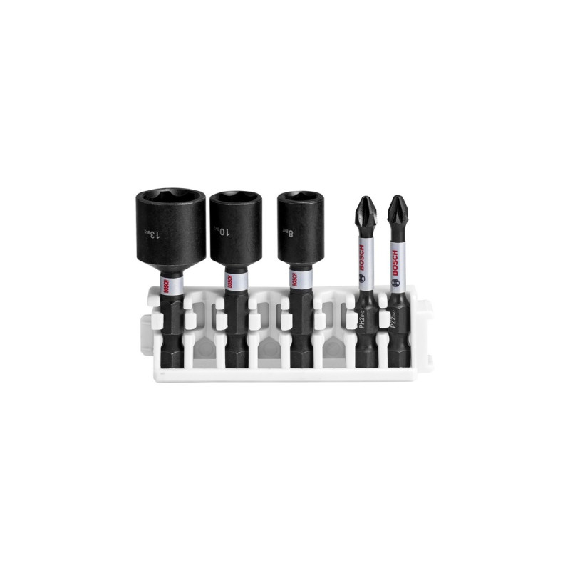 Bosch Pick and Click Impact Control Steckschlüssel- und Schrauberbit-Satz(5-teilig, 50mm)