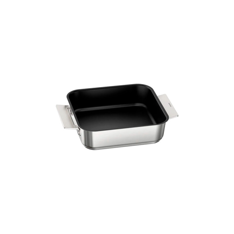 Bosch Pro Induction Flex Pfannen-Set HEZ9FF040, 4-teilig(edelstahl/schwarz, 1x groß, 1x medium, 2x klein mit Glasdeckel)