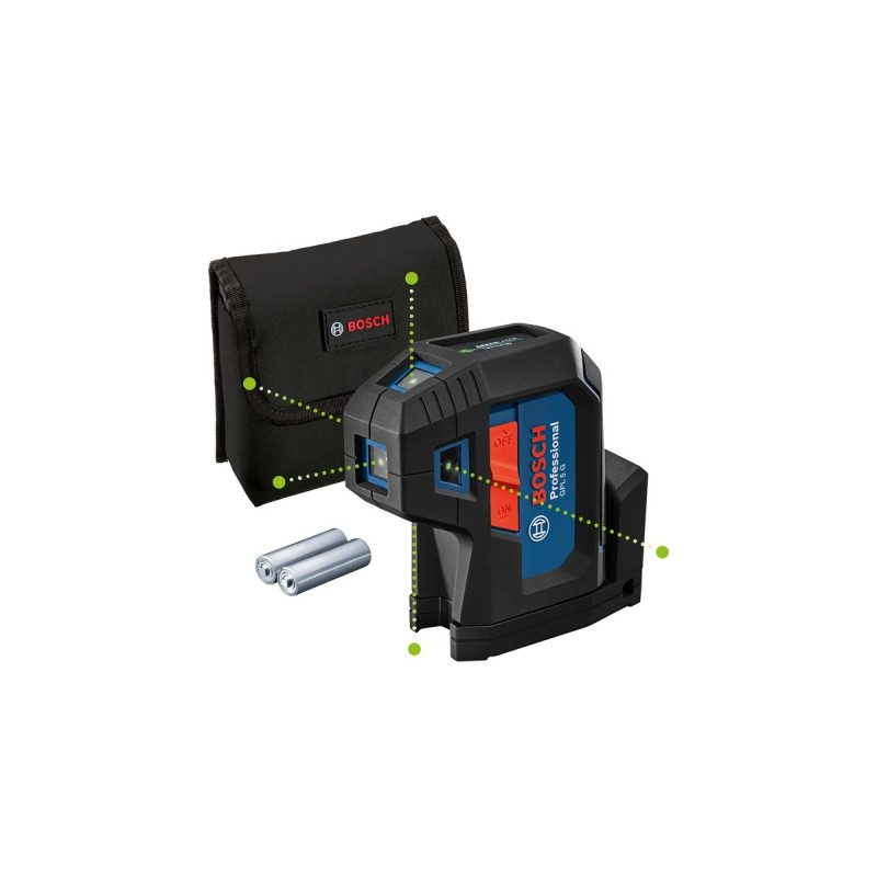 Bosch Punktlaser GPL 5 G Professional(blau/schwarz, grüne Laserpunkte)