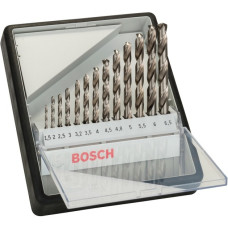 Bosch RobustLine HSS-G-Spiralbohrer-Satz, 135°, 13-teilig(in Kassette)