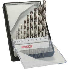 Bosch RobustLine HSS-Spiralbohrer-Satz, 135°, 10-teilig(in Kassette)