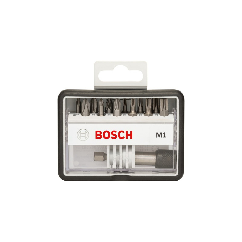 Bosch Robust Line Schrauberbit-Set M Extra-Hart, 12+1-teilig, Bit-Satz