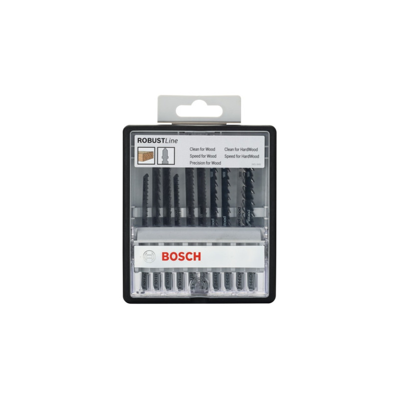 Bosch Robust Line Stichsägeblatt-Satz Wood, 10-teilig