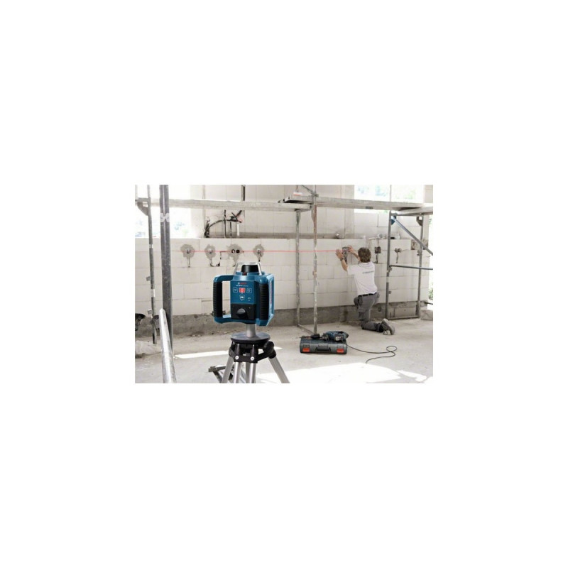 Bosch Rotationslaser GRL 300 HV Professional, mit Baustativ(blau, Koffer)