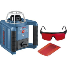 Bosch Rotationslaser GRL 300 HV Professional, mit Baustativ(blau/schwarz, Koffer)