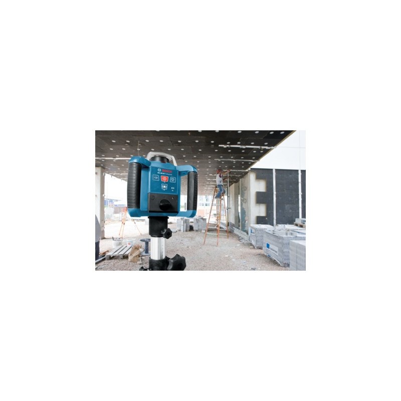 Bosch Rotationslaser GRL 300 HV Professional, mit Baustativ(blau/schwarz, Koffer)