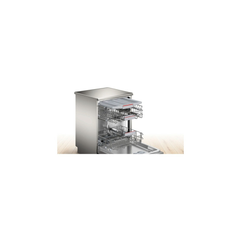 Bosch SMS4EMI24E Serie 4, Spülmaschine(silber/inox, 60 cm, Home Connect)