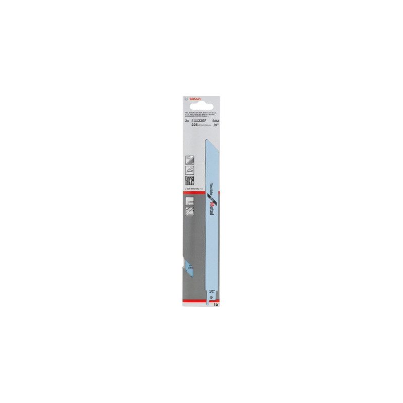 Bosch Säbelsägeblatt S 1122 EF Flexible for Metal, 2 Stück(Länge 225mm)