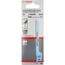 Bosch Säbelsägeblatt S 422 BF Flexible for Metal, 5 Stück(Länge 100mm)