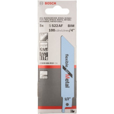 Bosch Säbelsägeblatt S 522 AF Flexible for Metal, 5 Stück(Länge 100mm)