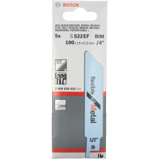 Bosch Säbelsägeblatt S 522 EF Flexible for Metal, 5 Stück(Länge 100mm)