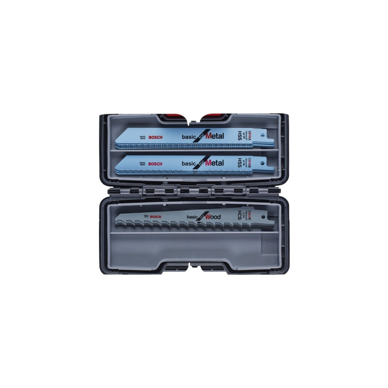 Bosch Säbelsägeblatt-Satz Wood and Metal Basic, 15-teilig(in ToughBox)