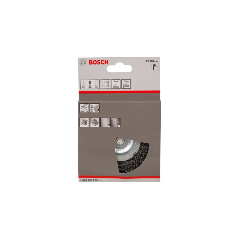 Bosch Scheibenbürste, Ø 100mm, gewellt(6mm Schaft, für Bohrmaschinen)