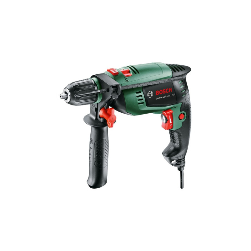 Bosch Schlagbohrmaschine UniversalImpact 700(grün/schwarz, 701 Watt, Koffer)