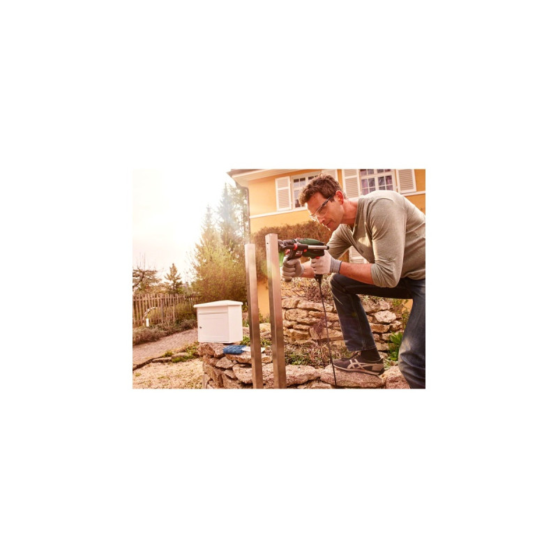 Bosch Schlagbohrmaschine UniversalImpact 700 + Drill Asistant(grün/schwarz, 701 Watt, Koffer)