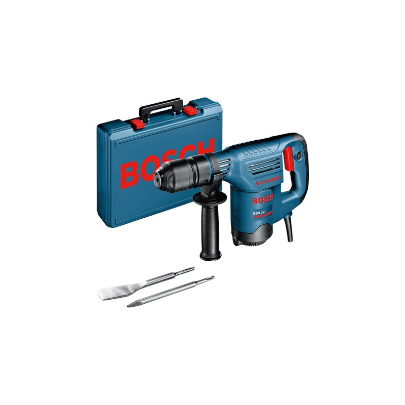 Bosch Schlaghammer GSH 3 E Professional(blau, 650 Watt, Koffer)