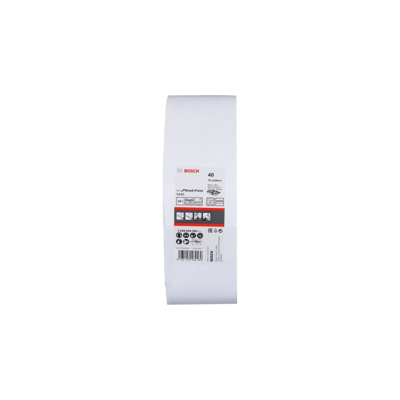 Bosch Schleifband X440 Best for Wood and Paint, 75x533mm, K40(10 Stück)