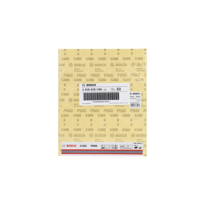 Bosch Schleifblatt C355 Best for Coatings and Composites, K600(230 x 280mm, zum Handschleifen)